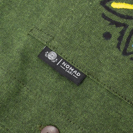 Chemise Nomad Sari Kathmandu - Vert forêt - XL