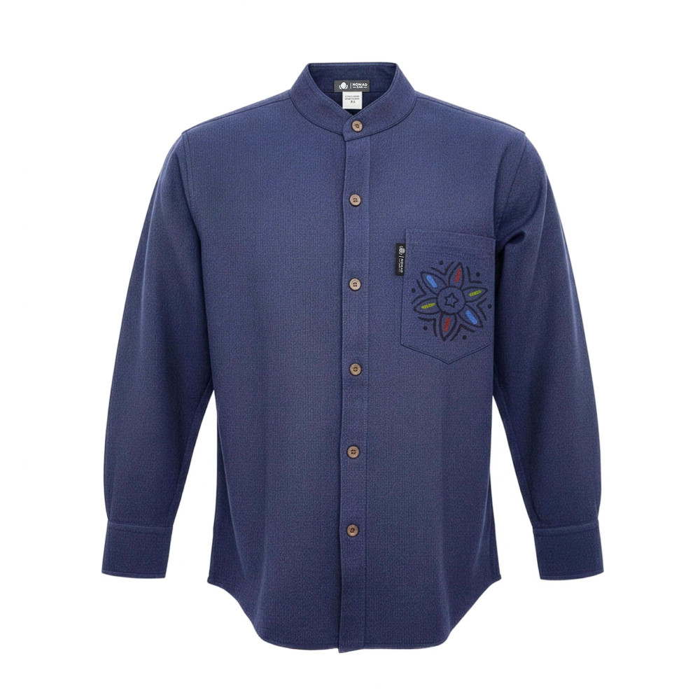 Chemise Nomad Sari Katmandou - Indigo - Moyen