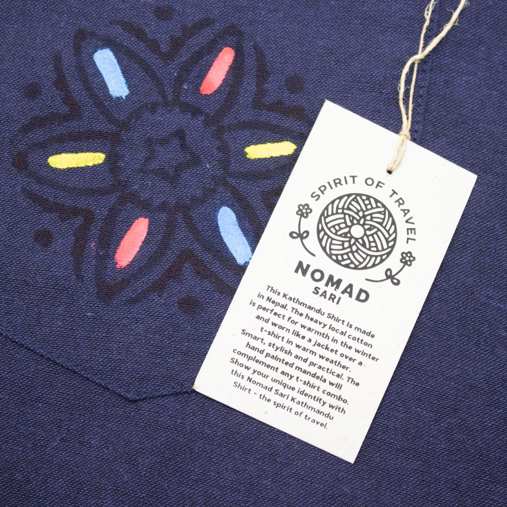 Chemise Nomad Sari Katmandou - Indigo - Grand
