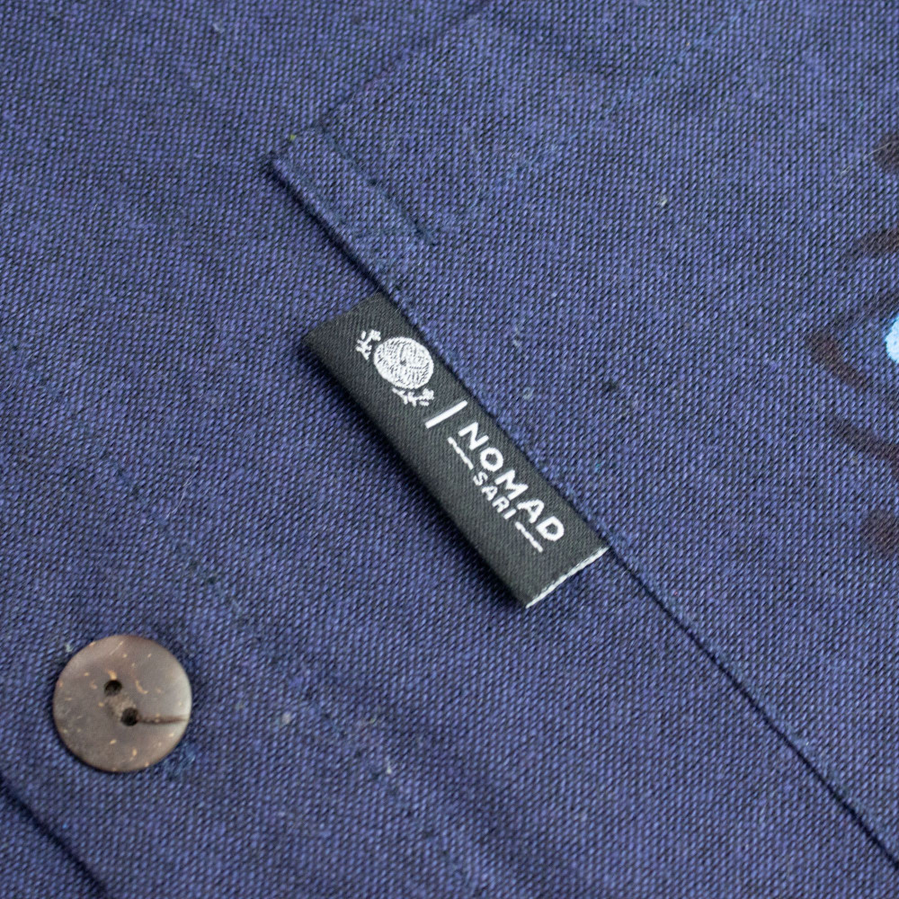 Chemise Nomad Sari Kathmandu - Indigo - XL