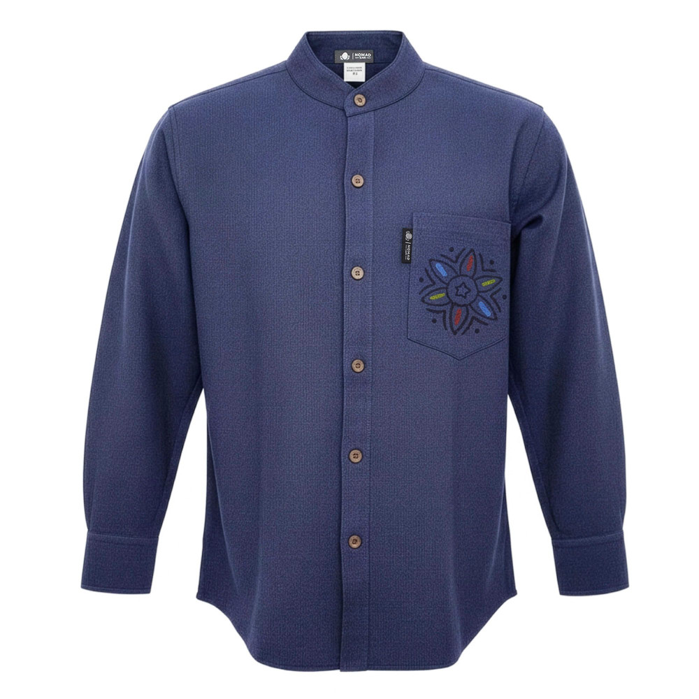 Chemise Nomad Sari Kathmandu - Indigo - XL
