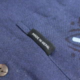 Chemise Nomad Sari Kathmandu - Indigo - XL