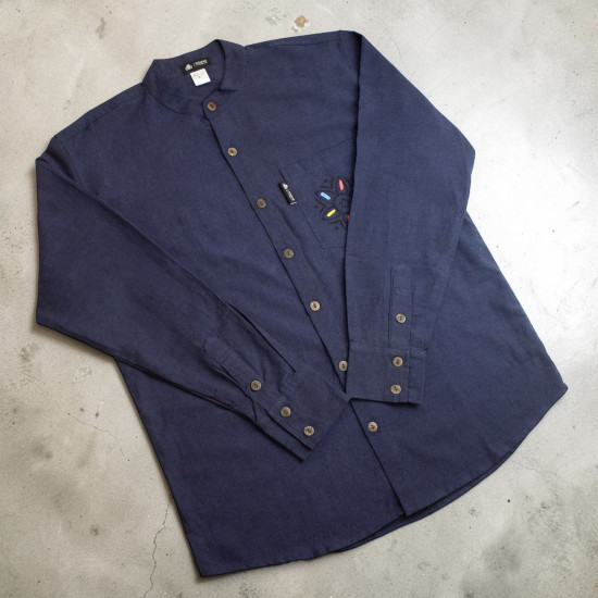 Chemise Nomad Sari Kathmandu - Indigo - XXL