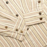 Chemise de grand-père Nomad Sari - Marron Beige - Taille Moyenne