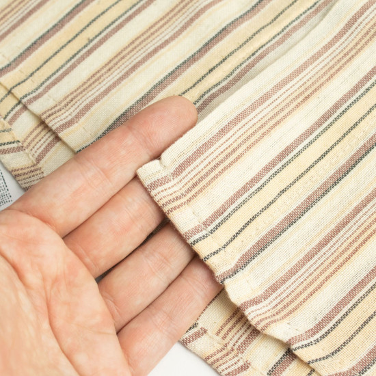 Chemise de grand-père Nomad Sari - Marron Beige - Grande