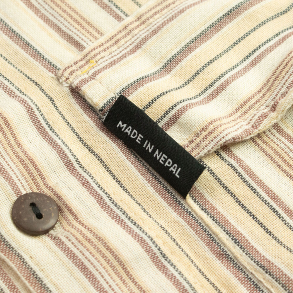 Chemise de grand-père Nomad Sari - Marron beige - XL