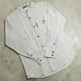 Chemise de grand-père Nomad Sari - Gris pierre - Grande