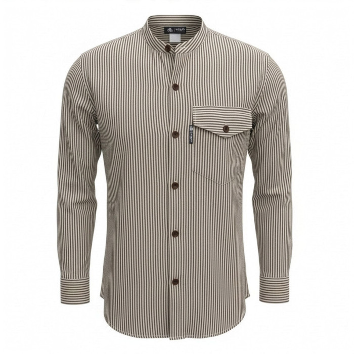 Chemise de grand-père Nomad Sari - Gris pierre - XL