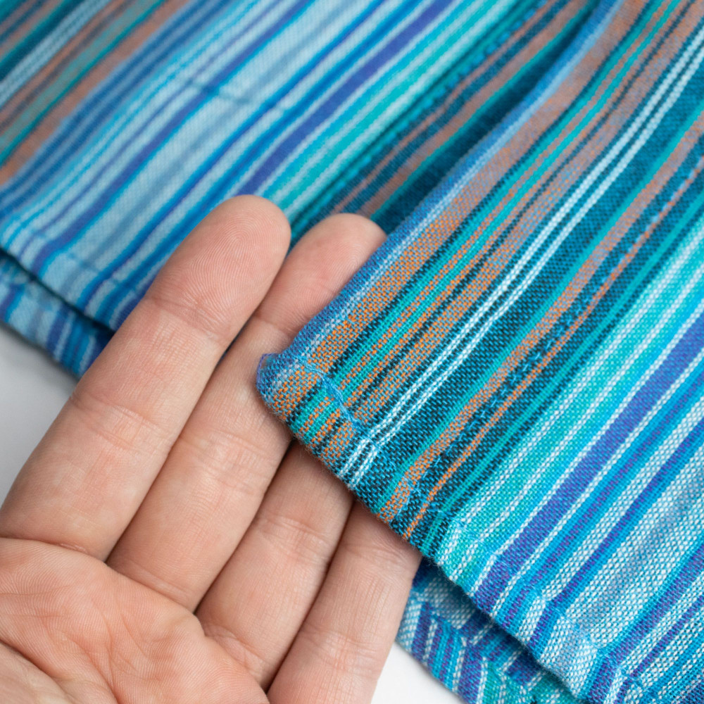 Chemise de grand-père Nomad Sari - Turquoise - Grande