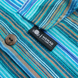 Chemise de grand-père Nomad Sari - Turquoise - Grande