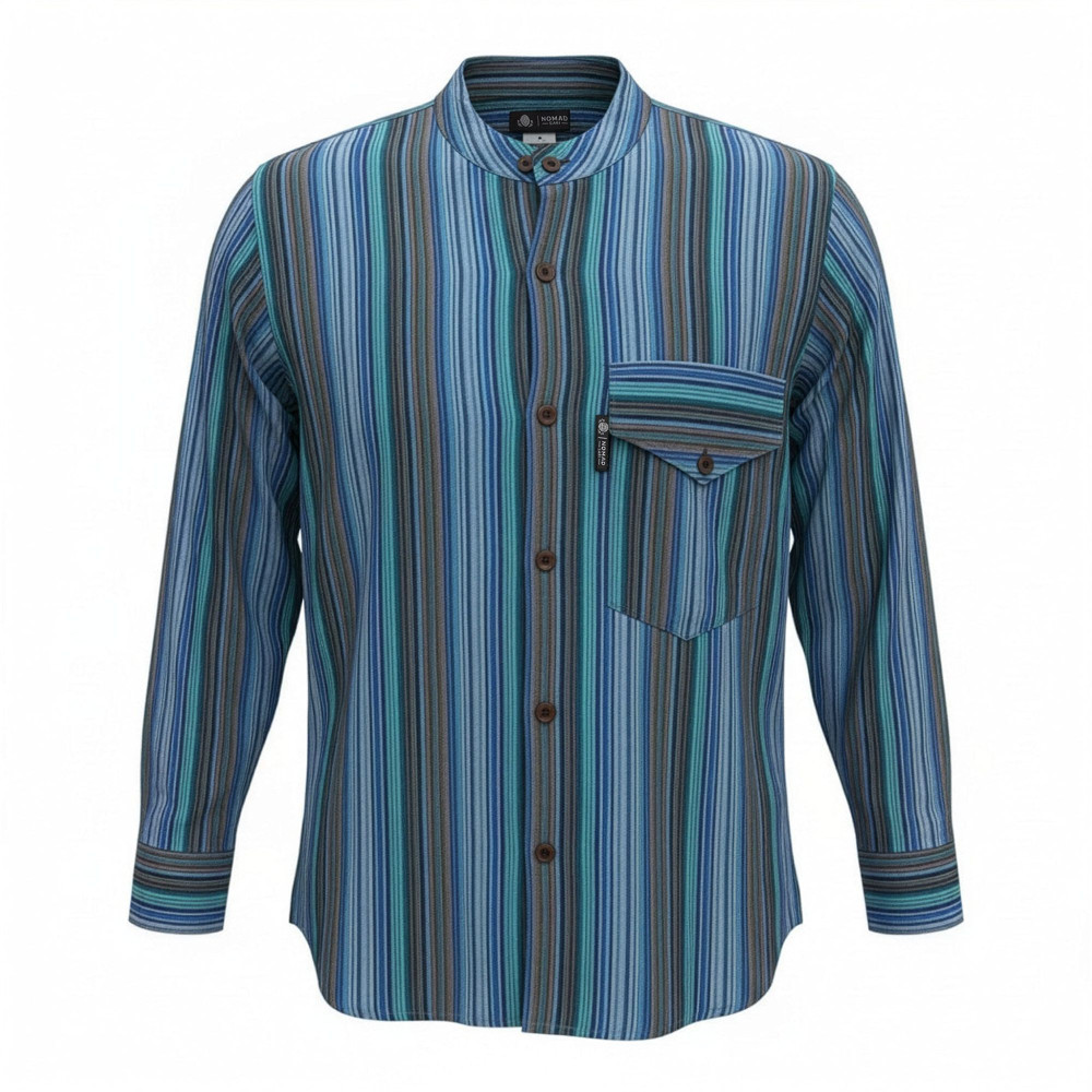 Chemise de grand-père Nomad Sari - Turquoise - XL