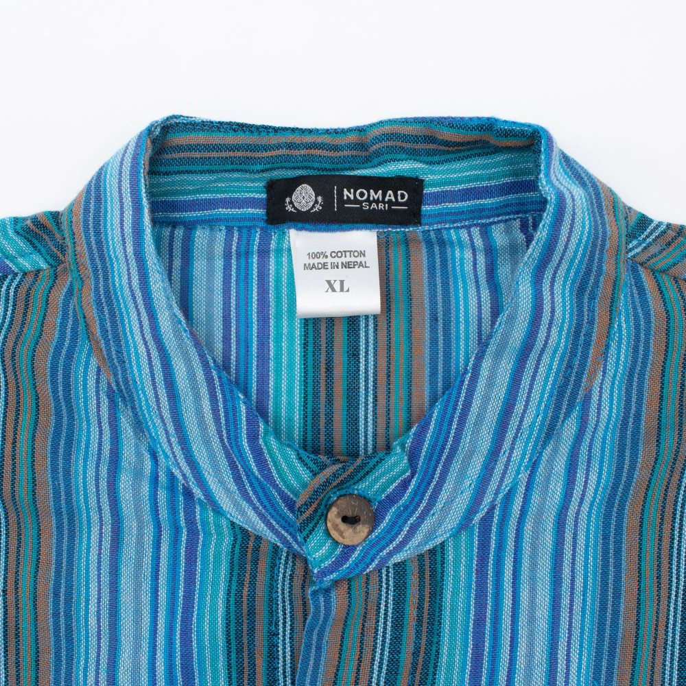 Chemise de grand-père Nomad Sari - Turquoise - XL