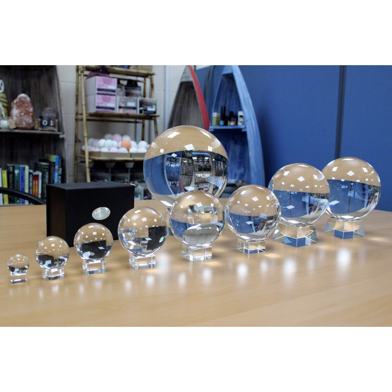 Boule de cristal sur support 100 mm