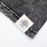 T-shirt en coton délavé Nomad Sari - Boussole de la Vie - Gris anthracite - Taille S