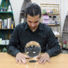 Boule de cristal sur support 150 mm