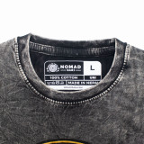 T-shirt Nomad Sari en coton délavé - Rebelle - Gris anthracite - Taille L