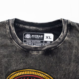T-shirt Nomad Sari en coton délavé - Rebelle - Gris anthracite - XL