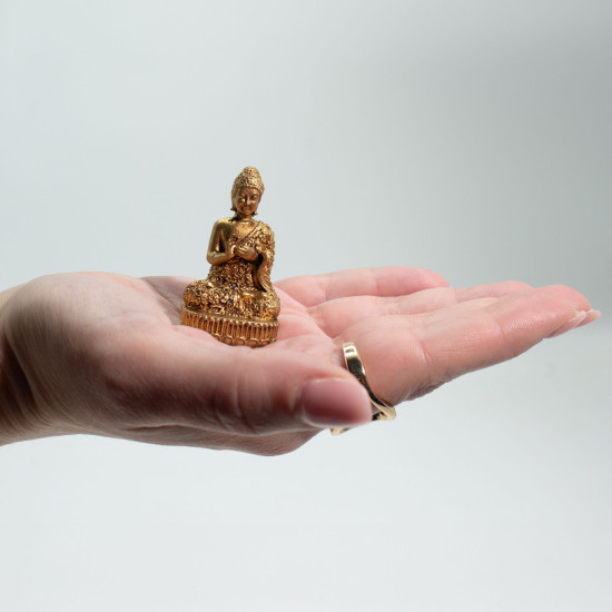 Divinités miniatures en laiton - Bouddha (60 g) - 48 mm