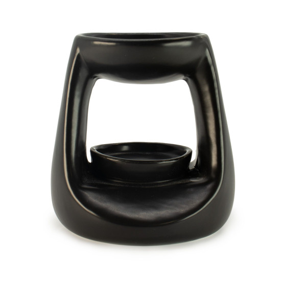 Brûleur à huile Zen en céramique - Petit modèle classique - Noir mat