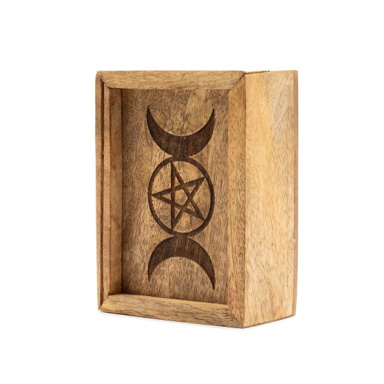 Petit coffret de tarot avec porte-cartes