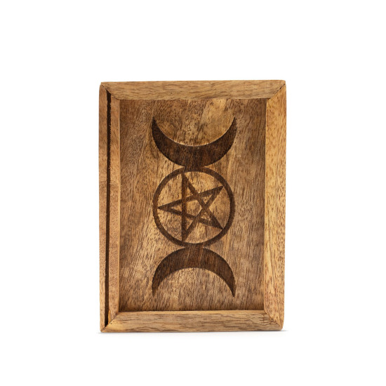 Petit coffret de tarot avec porte-cartes