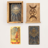 Petit coffret de tarot avec porte-cartes