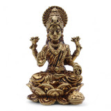 Divinités miniatures en laiton - Lakshmi (52 g) - 49 mm