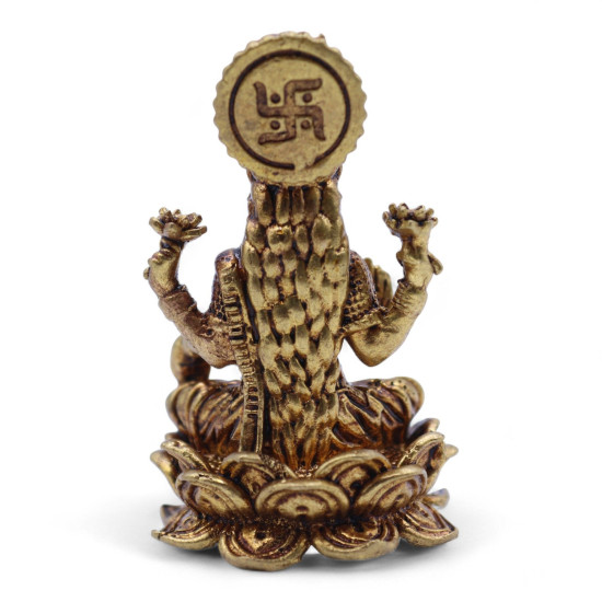 Divinités miniatures en laiton - Lakshmi (52 g) - 49 mm