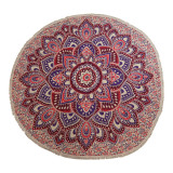 Grand mandala rond (180 cm) - Rose et violet