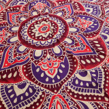 Grand mandala rond (180 cm) - Rose et violet