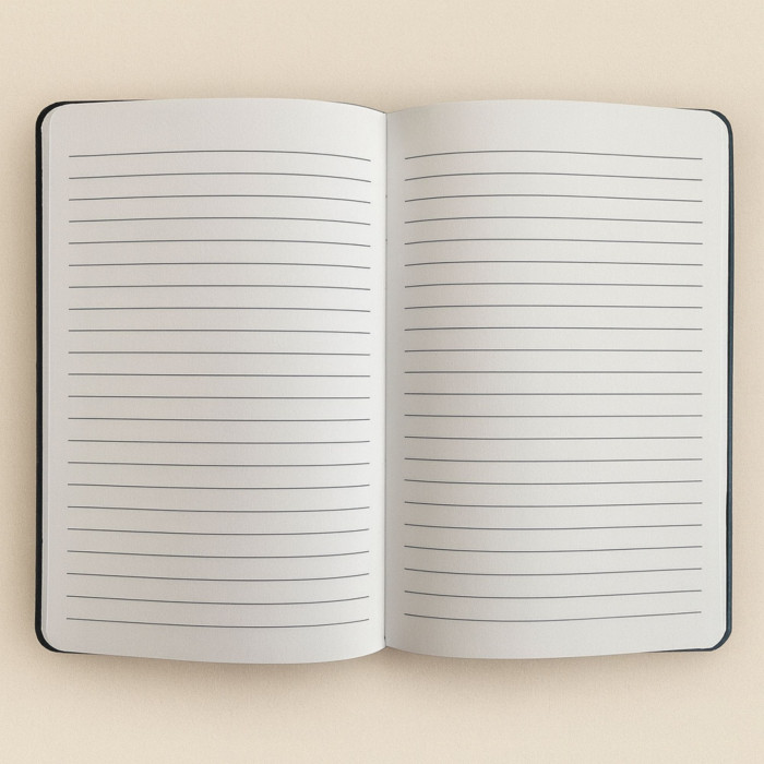 Carnet en velours noir - 80 pages - Carpe Diem