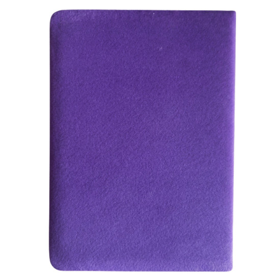 Carnet en velours violet - 80 pages - Créez de la magie