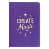 Carnet en velours violet - 80 pages - Créez de la magie