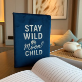 Carnet en velours bleu foncé - 80 pages - Stay Wild Moon Child