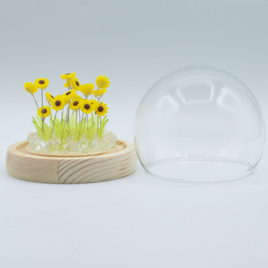 Dôme de jardin lumineux à fleurs - 20 tournesols - LED USB