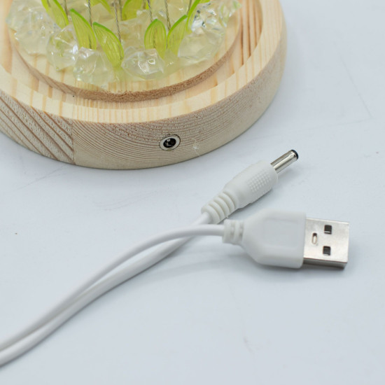 Dôme de jardin lumineux à fleurs - 20 tournesols - LED USB