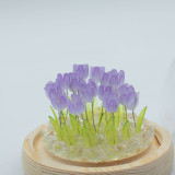 Dôme de jardin lumineux à fleurs - 20 tulipes - LED USB
