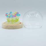 Dôme de jardin lumineux à fleurs - 20 tulipes multicolores - LED USB