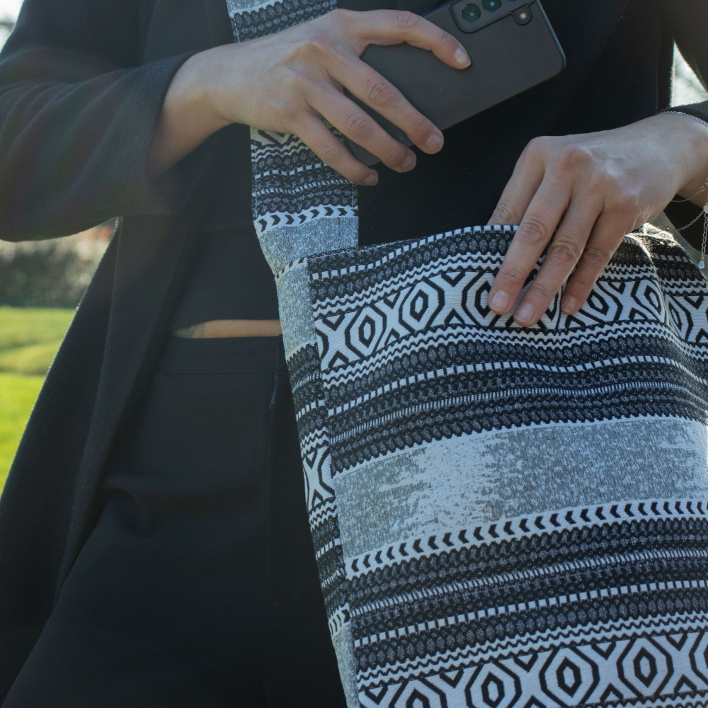 Sacs Jacquard Naturels - Caravane Urbaine - Sac Nomade