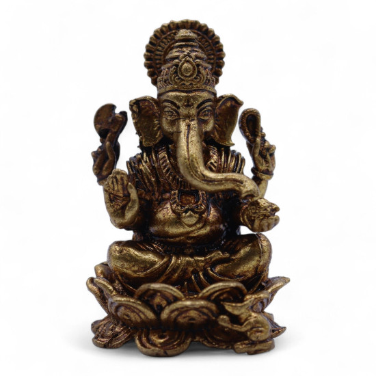 Divinités miniatures en laiton - Ganesha (52 g) - 49 mm