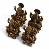 Divinités miniatures en laiton - Ganesha (52 g) - 49 mm
