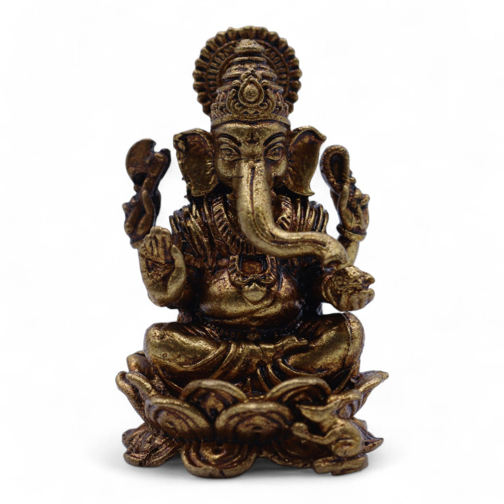 Divinités miniatures en laiton - Ganesha (52 g) - 49 mm