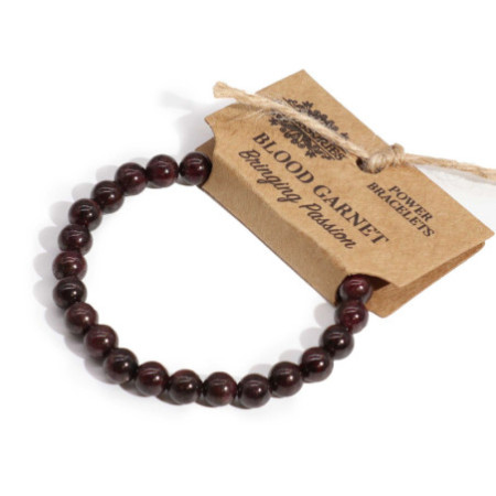 Bracelet de pouvoir - Grenat sanguin