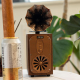 Haut-parleur gramophone rétro (très puissant) - Bluetooth - 8 watts