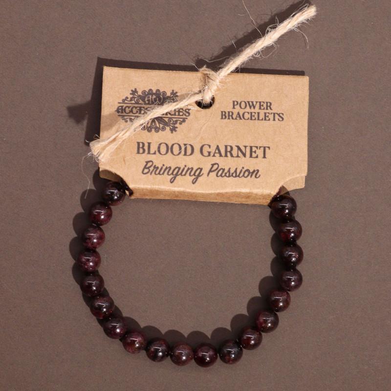 Bracelet de pouvoir - Grenat sanguin