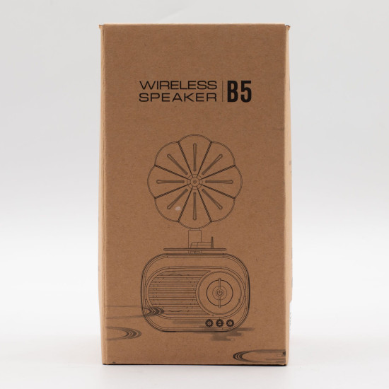 Mini gramophone rétro - Bluetooth et radio FM - 5 watts x 1