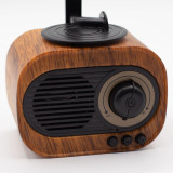 Mini gramophone rétro - Bluetooth et radio FM - 5 watts x 1