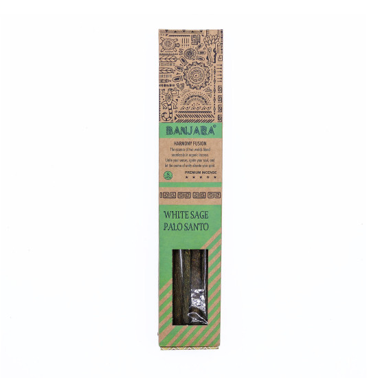 Bâtonnets de fumigation Banjara Palo Santo - Lot de 6 - Boîte