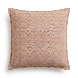 Housse de coussin classique - Carrés bordeaux - 45 x 45 cm