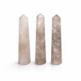 Pointe d'obélisque à six faces en pierre précieuse, environ 11 cm - Quartz fumé